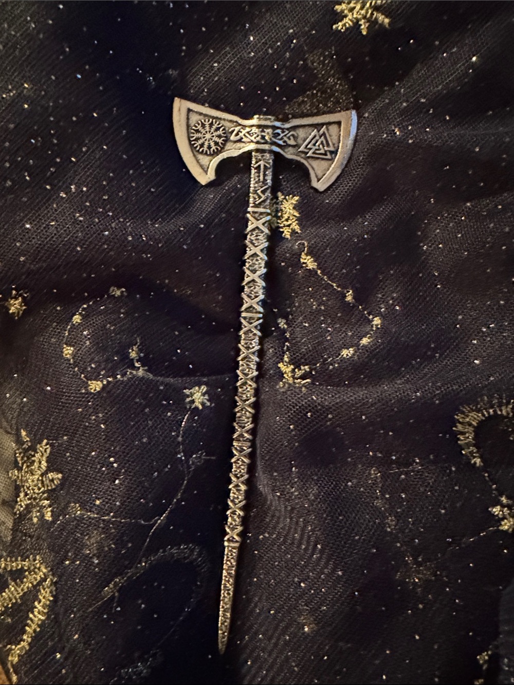 Nordic Axe Metal Hair Stick